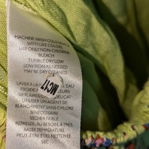 Free People Bali Citrus Skies Jumpsuit in Lemon Mango size Medium Resort Vaca - Picture 6 of 9